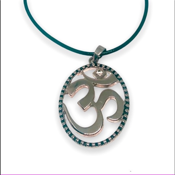 Sterling Silver Aum Link Bracelet In Sterling Silver